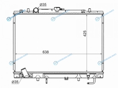 SG-MC0066-V6 Радиатор MITSUBISHI CHALLENGERMONTERO SPORT V6 3.03.5 96-02