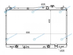 SG-HD00015 Радиатор HONDA STREAM RN1 1.7 00-