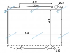 NS000W21 Радиатор NISSAN TERRANODATSUNHARDBOYPATHFINDER 3.0 91-95 GASOLINE