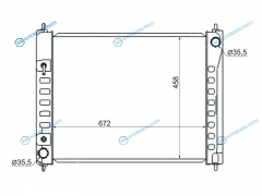 NS00077-08 Радиатор NISSAN MURANO VQ35DE 08-