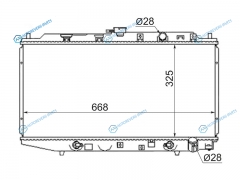 HD0001-EF Радиатор HONDA CIVIC SHUTTLECONCERTO 88-92
