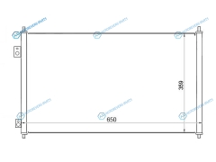 ST-HD08-394-0 Радиатор кондиционера HONDA CIVIC 01-05