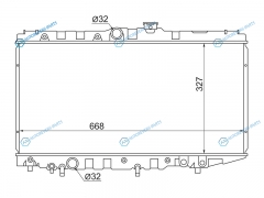 TY0002-AT170 Радиатор TOYOTA COROLLACORONACARINA АT170SPRINTERLEVINTRUENOCARIB 87-92