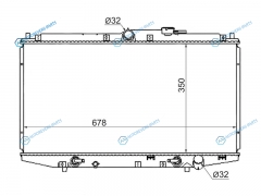 HD0003-CF Радиатор HONDA ACCORDTORNEO CFCL 1.82.02.3 97-02