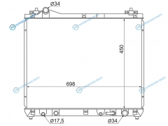 SK0006-H27A Радиатор SUZUKI ESCUDOGRAND VITARA V6 2.7 05-