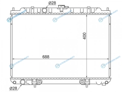 NS0003-W11 Радиатор NISSAN AVENIRTINO V10 QG18EMEXPERT QG18 98-
