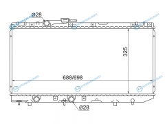 TY0001-EL41 Радиатор TOYOTA TERCELCORSACYNOSCOROLLA IIPACEO 90-94