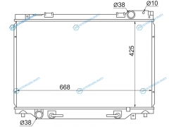 TY0030-TCR Радиатор TOYOTA ESTIMALUCIDAEMINAPREVIA 2TZ3C-T 92-99