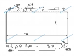 TY0004-ACA20-2R Радиатор TOYOTA RAV4 12AZ 2.0-2.4 00-05