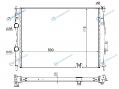NS0013-1 Радиатор NISSAN QASHQAIDUALIS 2.0 06-