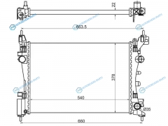 SG-OP0008 Радиатор OPEL CORSA D 1.01.21.41.6 2007-
