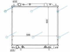 MC0005 Радиатор MITSUBISHI DELICA L400SPACE GEAR 3.0 6G72 94-06