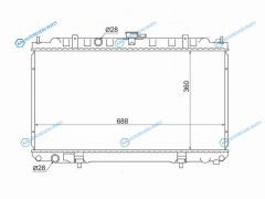 SG-NS0001-16-MT Радиатор NISSAN ADWINGROADSUNNY B15ALMERABLUEBIRD SYLPHYPRIMERA P12(трубчатый)