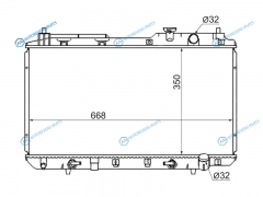 HD0004 Радиатор HONDA CR-V 95-01