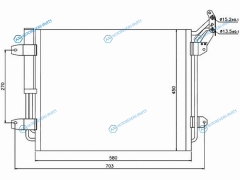 ST-VW06-394-0 Радиатор кондиционера VW TIGUAN 07-
