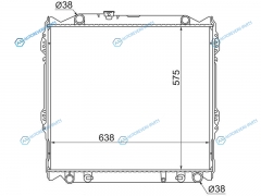 TY0008-J95D Радиатор TOYOTA LAND CRUISER PRADOSURF4-RUNNER KZKD 95-02 DIESEL