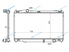 TY0005-20 Радиатор LEXUS IS250 05-