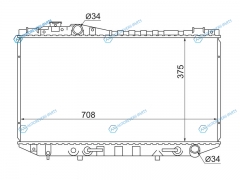 TY0005-80 Радиатор TOYOTA MARK IICRESTACHASER 1G 2.0 88-92