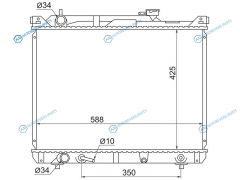 SK0004-1 Радиатор SUZUKI ESCUDOGRAND VITARA XL-7 2.7 00-03
