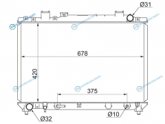 TY0050 Радиатор TOYOTA TOWN ACE NOAHLITE SR45 3S-FE 96-07