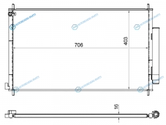 ST-HD68-394-0 Радиатор кондиционера HONDA CR-V 2.4 12-