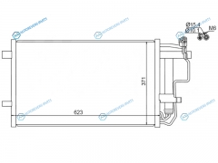 ST-MZV8-394-0 Радиатор кондиционера MAZDA 3 08-