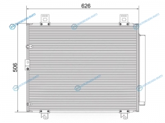 ST-TY74-394-0 Радиатор кондиционера TOYOTA HIACEREGIUS ACE 1TR-FE2TR-FE1KD2KD- FTV 04-