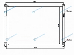 ST-SZ83-394-0 Радиатор кондиционера SUZUKI GRAND VITARA 05-