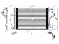 ST-HN29-394-0 Радиатор кондиционера HYUNDAI I30 12-ELANTRA 10-KIA CEED 12-FORTE 12-