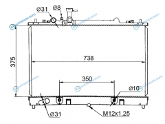MZ0005-2.3 Радиатор MAZDA 6ATENZA 1.82.02.32.5 05-