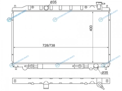 NS0004-J31-V6 Радиатор NISSAN TEANA VQ2.33.5 03-