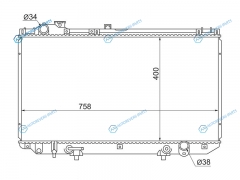 TY0006-161 Радиатор LEXUS GS300ARISTO MAJESTA 3.0 97-05