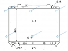 TY0050-1.8 Радиатор TOYOTA TOWN ACE NOAHLITE KR4 7K 96-07