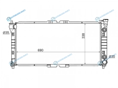 MZ0002-V4 Радиатор MAZDA CAPELLA626CRONOSMS-6 1.82.0 92-02