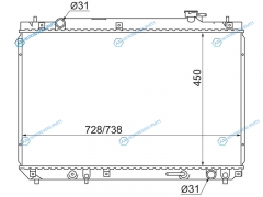 TY0003-SXU10 Радиатор TOYOTA HARRIER 5S-FE 97-03