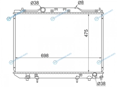 TY0002-CXM10D Радиатор TOYOTA IPSUMGAIAPICNIC 96-01 DIESEL