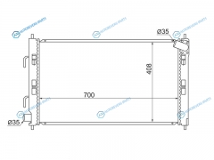 MC0001-CY Радиатор MITSUBISHI LANCER X 1.61.5 под авт.OUTLANDER XL