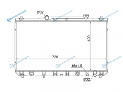 SG-TY0003-SXV20 Радиатор TOYOTA CAMRY GRACIAQUALIS 2.2 96-01