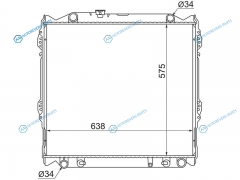 TY0008-J95 Радиатор TOYOTA LAND CRUISER PRADOSURF4-RUNNER 95-02 бензин