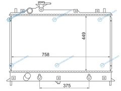 MZ0011 Радиатор MAZDA CX-7MPV L3-VDT 06-