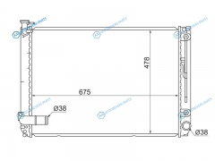 TY0003-2GR Радиатор TOYOTA HARRIERLEXUS RX350 2GR V6 3.5 06-08