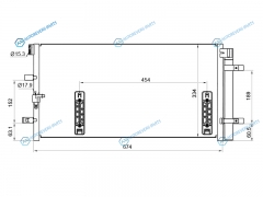 ST-AU27-394-0 Радиатор кондиционера AUDI A4 07-  ALLROAD 09- A5 A6 11 - A7 10- Q5 08-