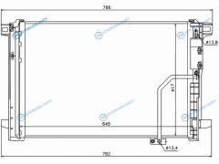ST-MD09-394-0 Радиатор кондиционера MERCEDES E-CLASS W212 09-MERCEDES C-CLASS W204 06-