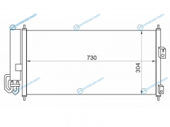 ST-DT39-394-0 Радиатор кондиционера NISSAN PRIMERA 01-08