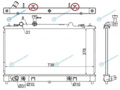 SG-MZ0005-2 Радиатор MAZDA 6ATENZA 1.82.0 05-12