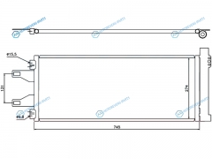 ST-PG10-394-0 Радиатор кондиционера CITROEN JUMPERFIAT DUCATOPEUGEOT BOXER 06-