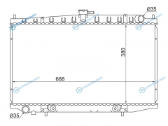 NS0003-13 Радиатор NISSAN BLUEBIRDALTIMA U13 92-95