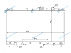 MC0003 Радиатор MITSUBISHI DIAMANTESIGMA 2.53.5 95-04