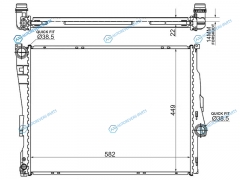 SG-BW0008 Радиатор BMW 3-SERIES E46 98-05  Z4 E85 98-