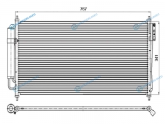 ST-NSW3-394-0 Радиатор кондиционера NISSAN TEANA J31 03-08